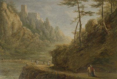 View of Rauhenstein Castle in Helenental by Unknown